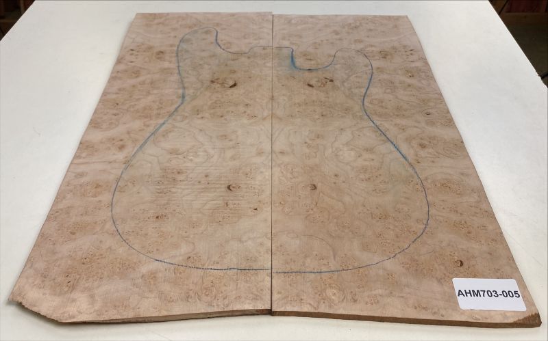 Top Maple Burl, 2-pcs. 6mm Unique Piece #005